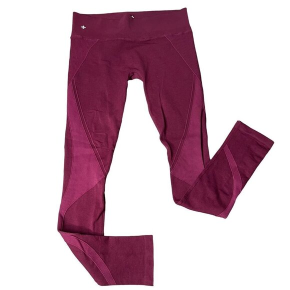 NWOT NUX Seamless Compression Leggings‎ Burgandy Wine Small - Picture 1 of 7